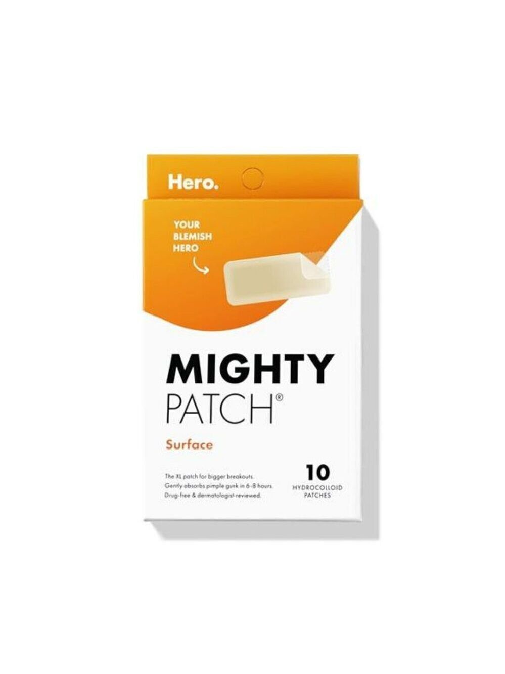 Mighty Patch Surface Acne Pimple Patch for Face Body Chin Forehead 10 Count